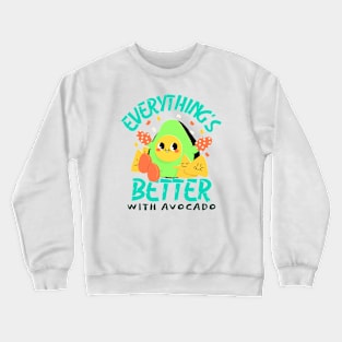 Avocado Lover Guac Guacamole Crewneck Sweatshirt